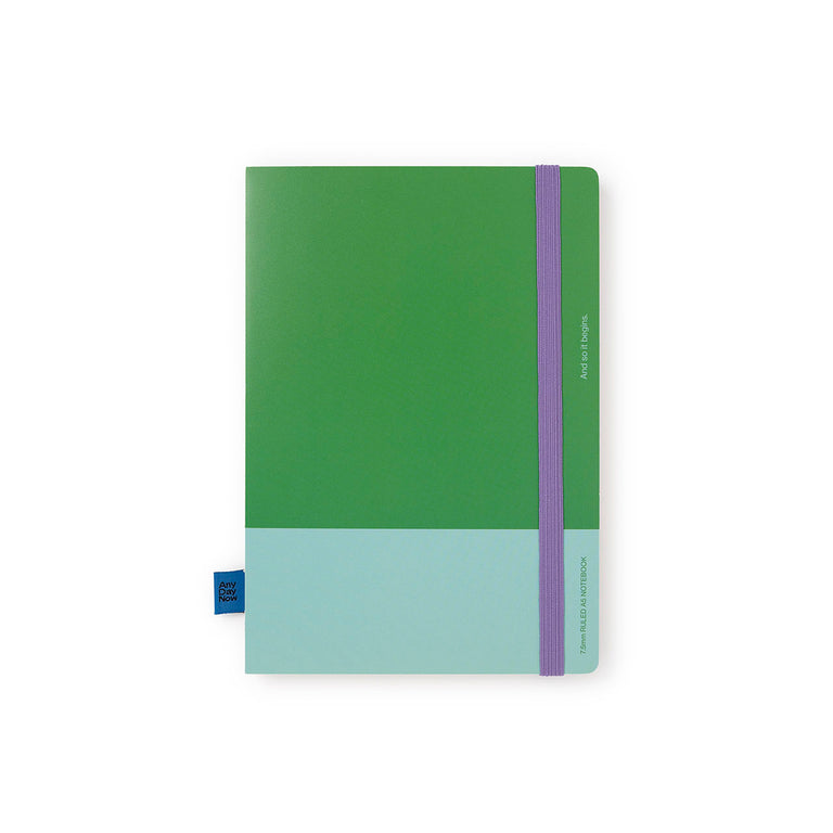 Ruled Notebook - Green & Mint