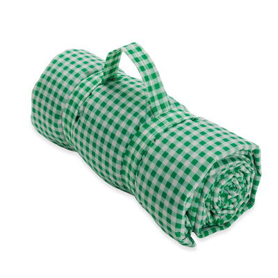 Baggu - Puffy Picnic Blanket - Green Gingham