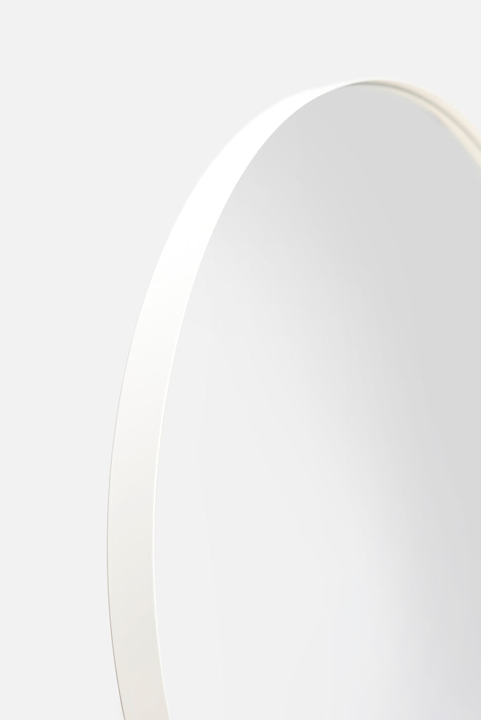 Round Wall Mirror - White