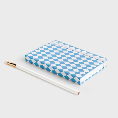 Hardcover Notebook - Blue Diamonds