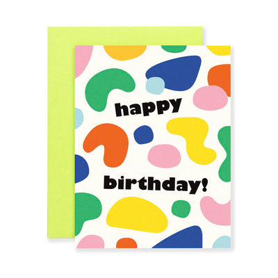 Card - Blobby Birthday Shapes