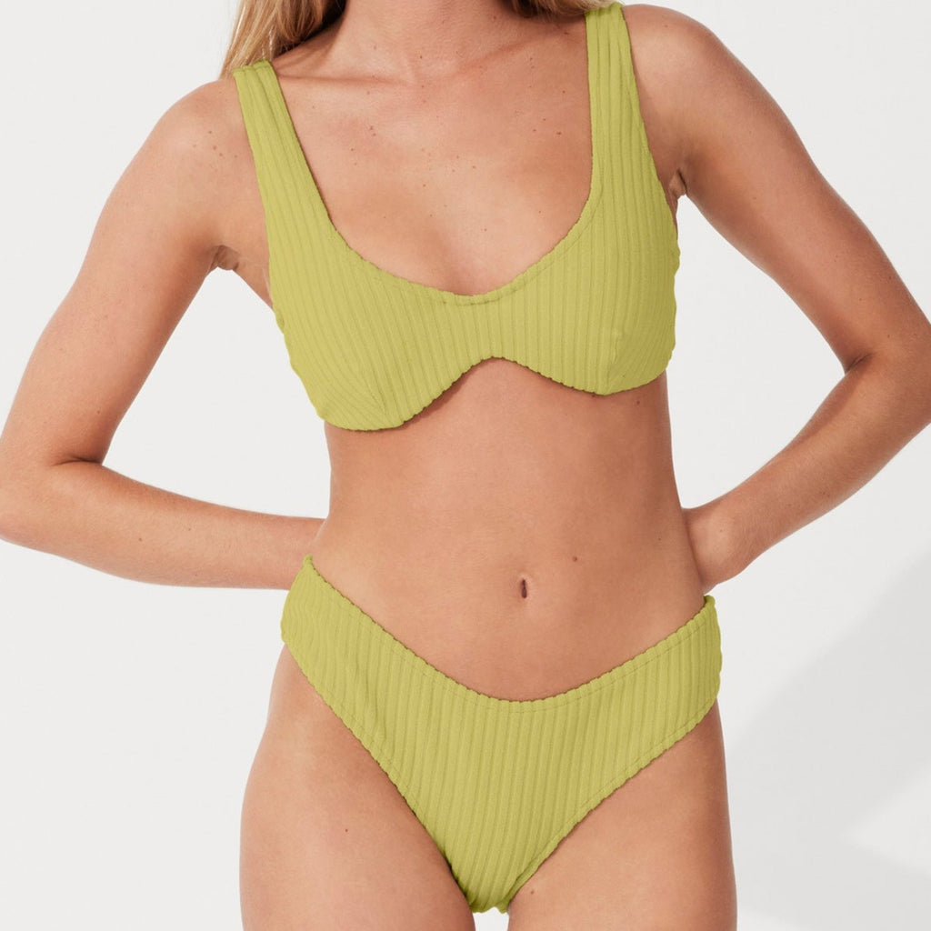 Olive Cord Towelling Bikini