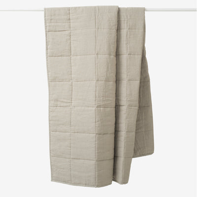 Linen Quilted Blanket - Puddle