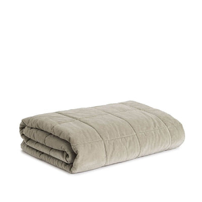 Velvet Quilted Throw - Puddle