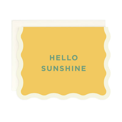 Card - Hello Sunshine Wavy Edge