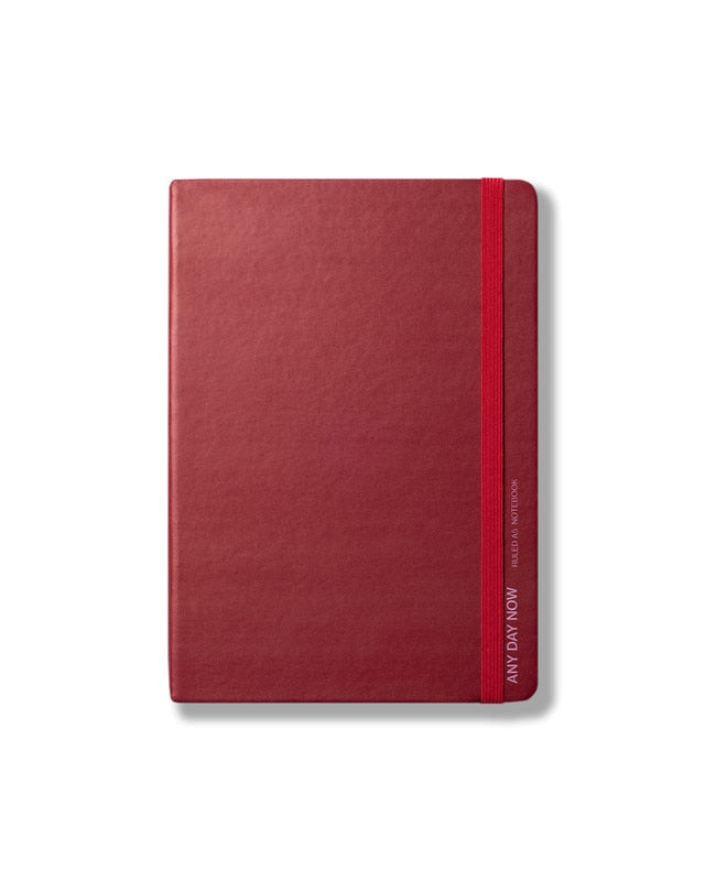 A5 Ruled Notebook - Burgundy