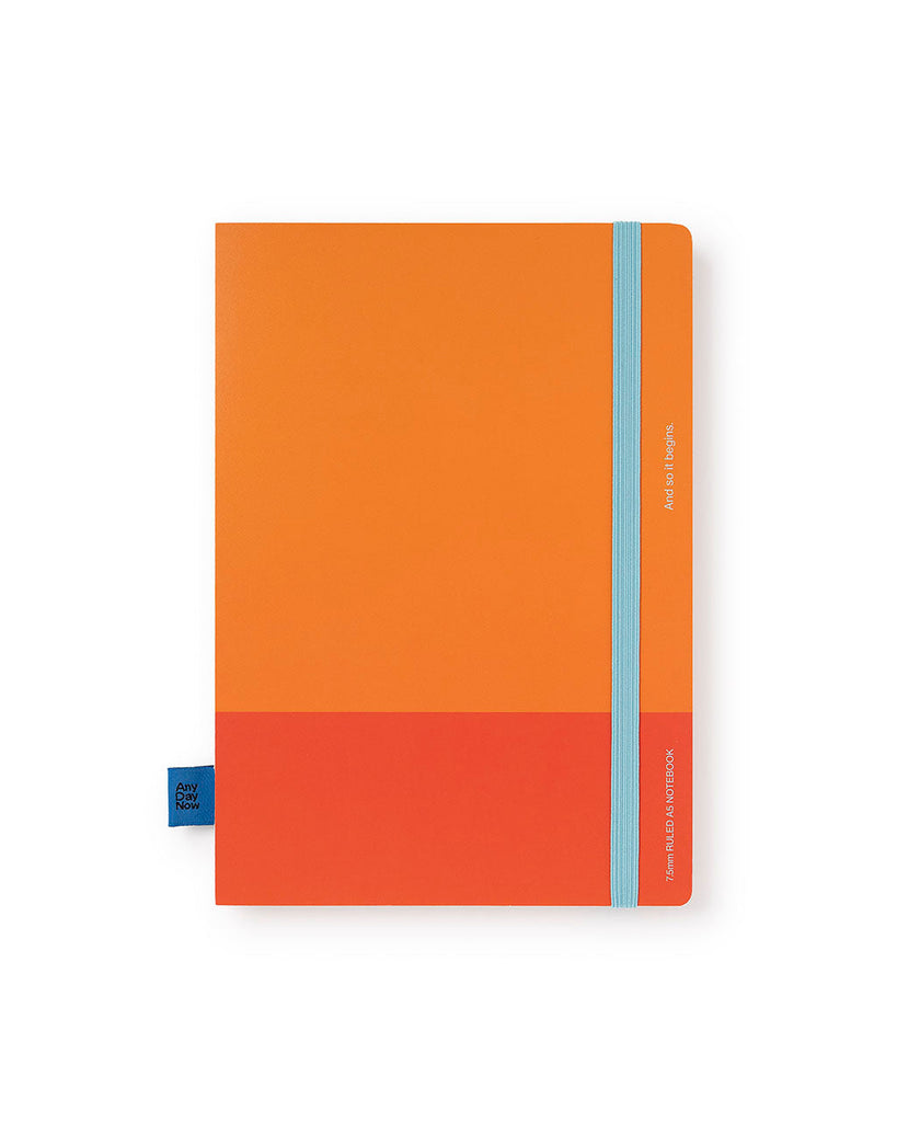 Bound Notebook - Orange & Red