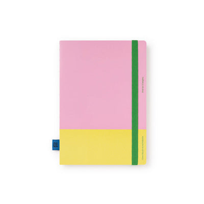 Ruled Notebook - Pink & Yellow