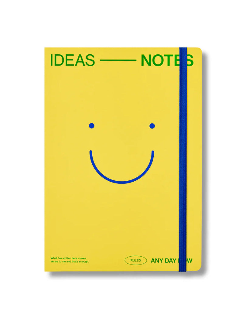 Ruled Smiley Notebook - Butter