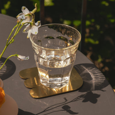 Together Brass Coaster Set