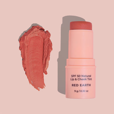 Spf 50 Natural Lip & Cheek Tint - Red Earth
