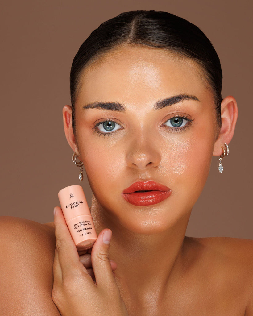 Spf 50 Natural Lip & Cheek Tint - Red EarthSpf 50 Natural Lip & Cheek Tint - Red Earth