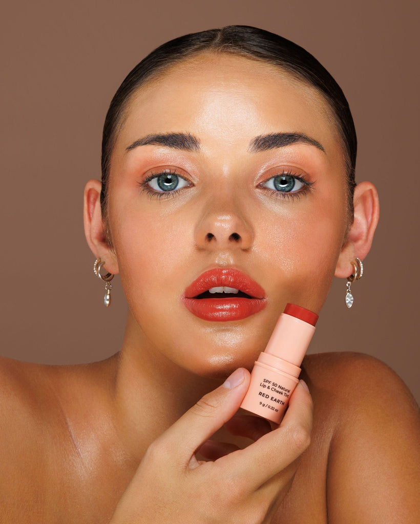 Spf 50 Natural Lip & Cheek Tint - Red Earth