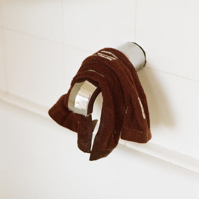Selene Face Cloth - Mudbrick & Crème 