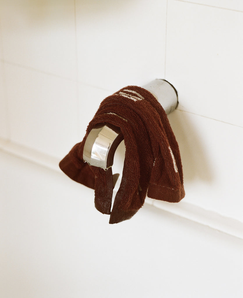Selene Face Cloth - Mudbrick & Crème 