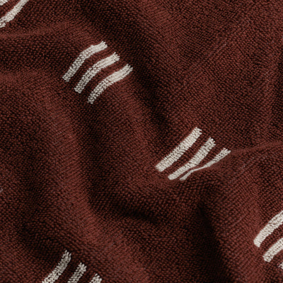 Selene Face Cloth - Mudbrick & Crème 