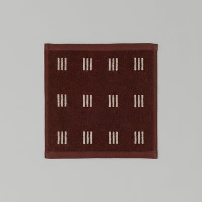 Selene Face Cloth - Mudbrick & Crème 