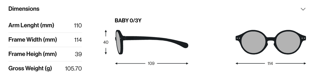 Baby Sunglasses - Sweet Blue