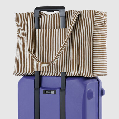 Paper Plane - Baggu - Cloud Carry-On Bag - Brown Stripes