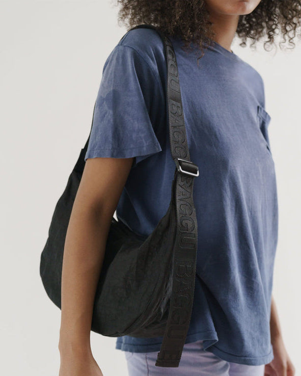 Medium Crescent Bag - Black