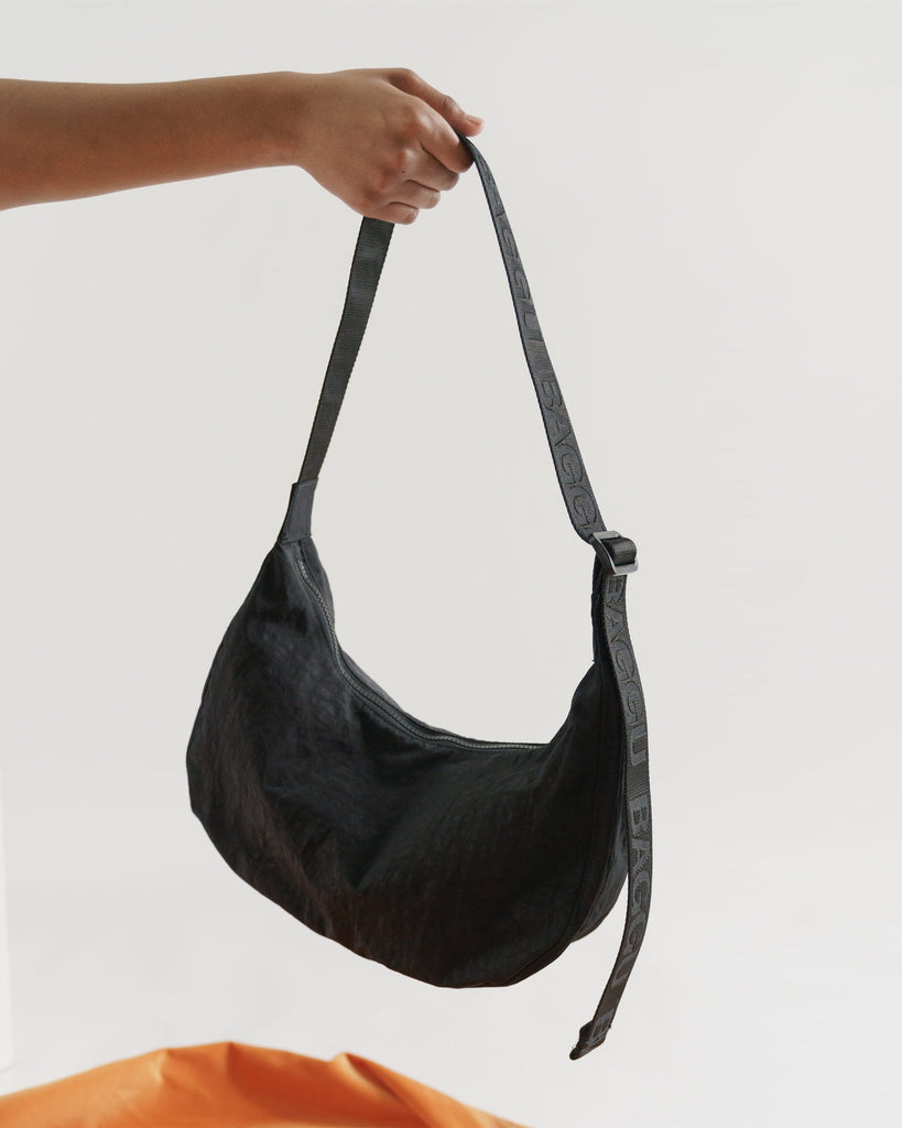 Medium Crescent Bag - Black