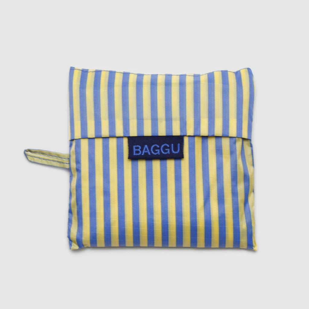 Paper Plane - Baggu - Standard Carry Bag - Blue Stripe