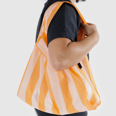 Paper Plane - Baggu - Standard Carry Bag - Tangerine Stripe