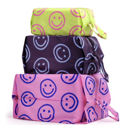 3D Zip Pouch Set - Bright Happy Mix