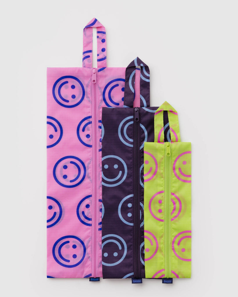 3D Zip Pouch Set - Bright Happy Mix