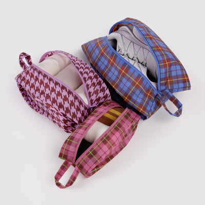 3D Zip Pouch Set - Check Mix