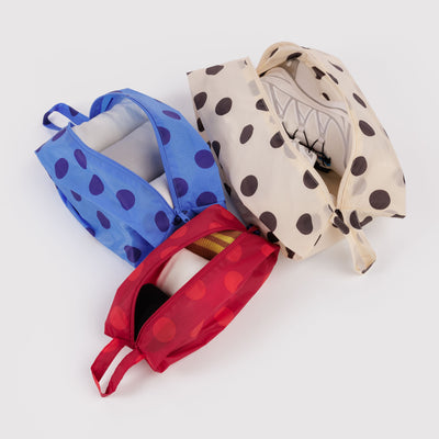 3D Zip Pouch Set - Polka Dot Mix