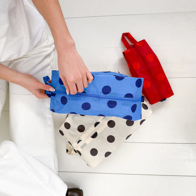 3D Zip Pouch Set - Polka Dot Mix