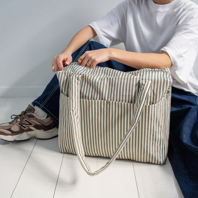 Cloud Carry-On Bags - Sage Stripe