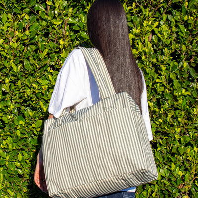 Cloud Carry-On Bags - Sage Stripe