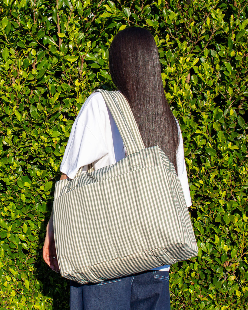 Cloud Carry-On Bags - Sage Stripe