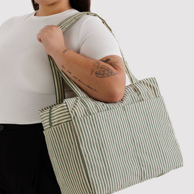 Cloud Carry-On Bags - Sage Stripe
