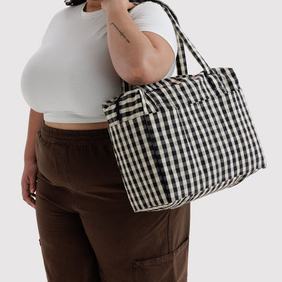Cloud Carry-On Bags - Black & Cream Gingham