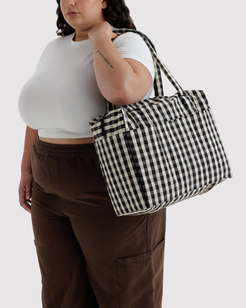 Cloud Carry-On Bags - Black & Cream Gingham