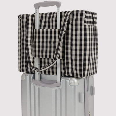 Cloud Carry-On Bags - Black & Cream Gingham