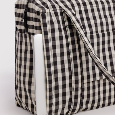 Cloud Carry-On Bags - Black & Cream Gingham