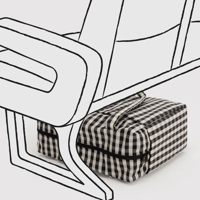 Cloud Carry-On Bags - Black & Cream Gingham