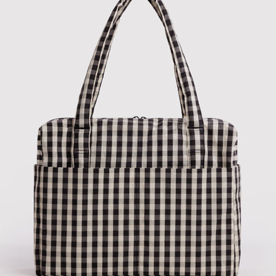 Cloud Carry-On Bags - Black & Cream Gingham