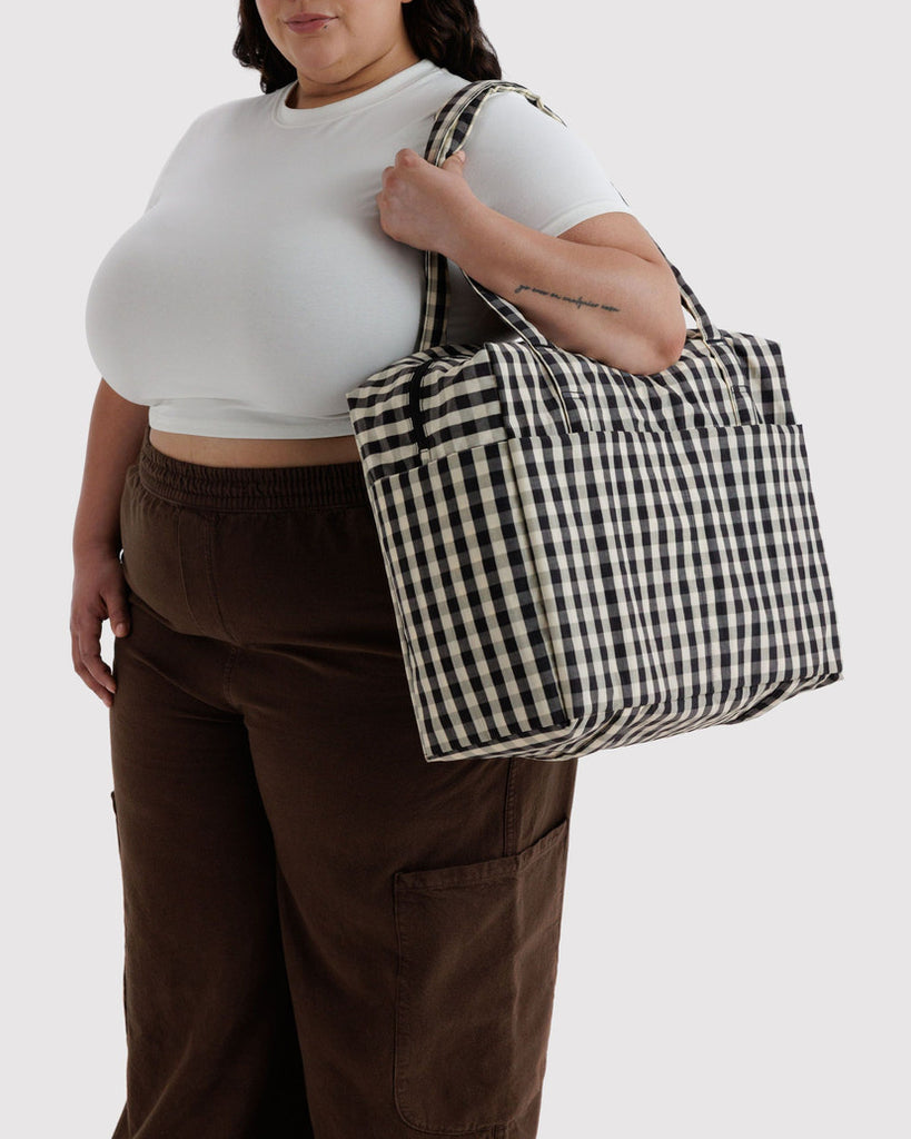 Cloud Carry-On Bags - Black & Cream Gingham