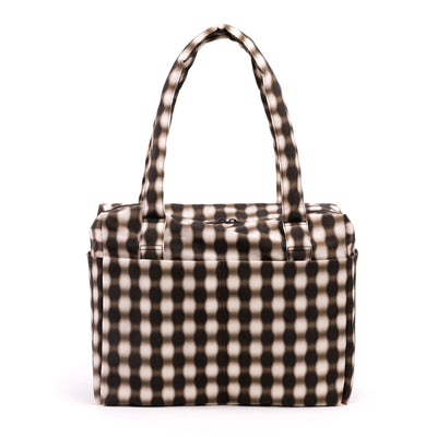 Cloud Carry-On Bags - Blurred Brown Gingham