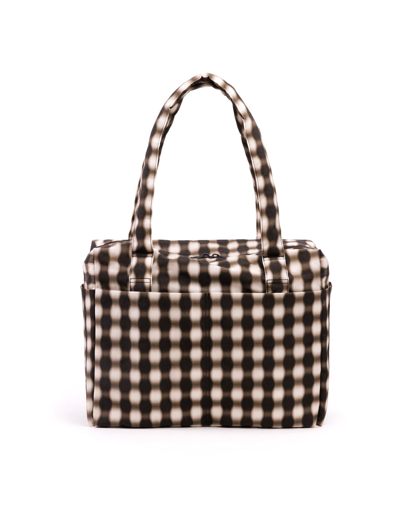 Cloud Carry-On Bags - Blurred Brown Gingham