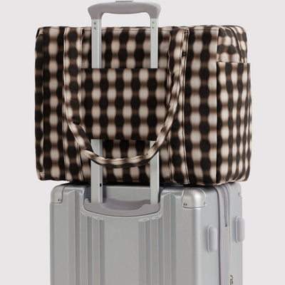 Cloud Carry-On Bags - Blurred Brown Gingham