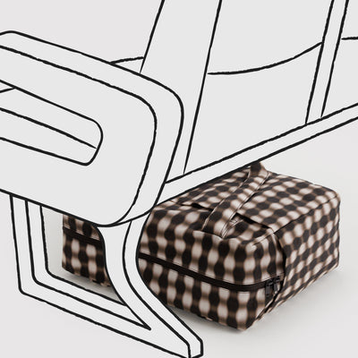 Cloud Carry-On Bags - Blurred Brown Gingham