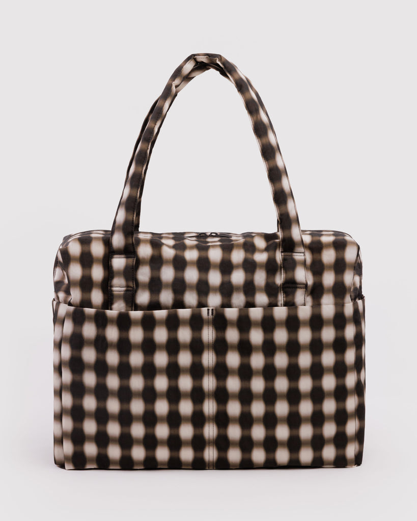 Cloud Carry-On Bags - Blurred Brown Gingham