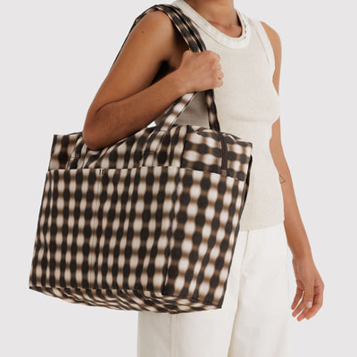 Cloud Carry-On Bags - Blurred Brown Gingham
