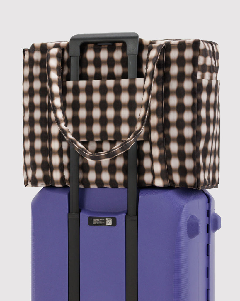 Cloud Carry-On Bags - Blurred Brown Gingham